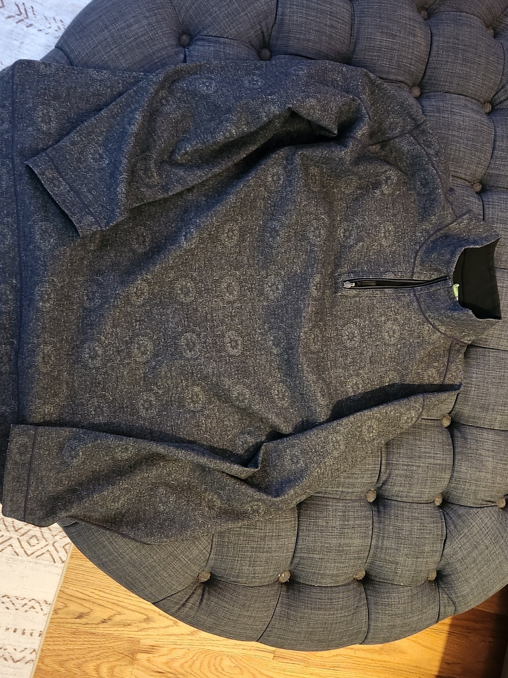 Source Unknown Heathered Dark Gray Lightweight Shirt Jacket